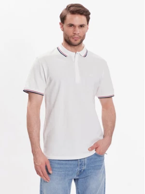 Lindbergh Polo 30-404010 Biały Relaxed Fit