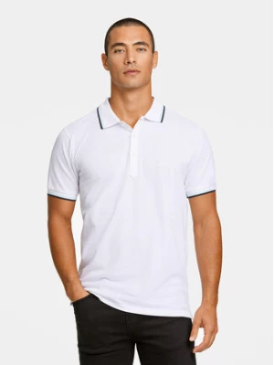 Lindbergh Polo 30-404010 Biały Relaxed Fit