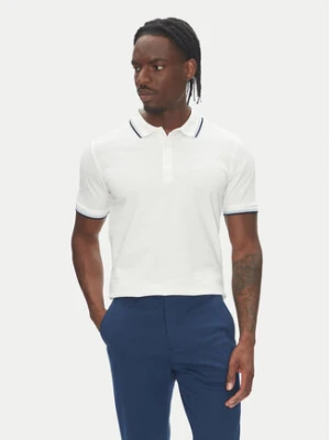 Lindbergh Polo 30-404010 Biały Relaxed Fit