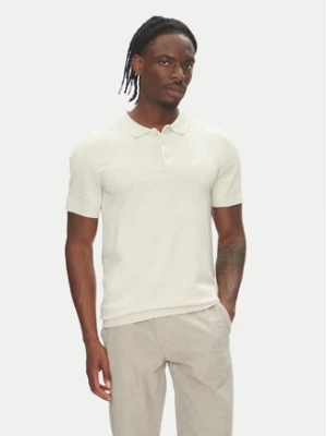 Lindbergh Polo 30-800159 Beżowy Slim Fit