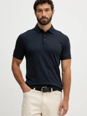Lindbergh polo bawełniane granatowy