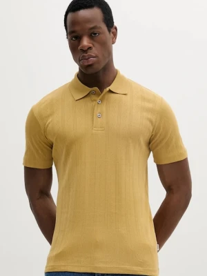 Lindbergh polo bawełniane męski kolor zielony gładki 30-404115