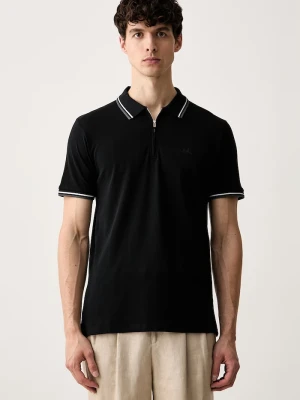 Lindbergh polo męskie bawełniane czarny