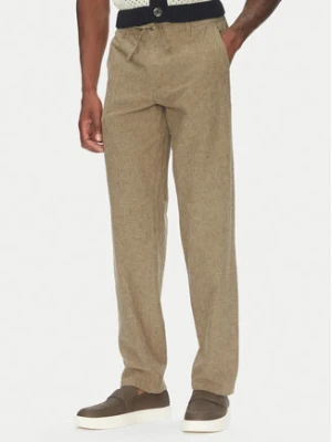 Lindbergh Spodnie materiałowe 30-008023 Beżowy Relaxed Fit