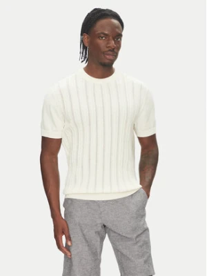 Lindbergh Sweter 30-804115 Écru Slim Fit