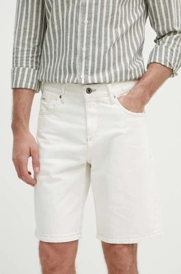 Lindbergh szorty jeansowe męskie kolor beżowy
