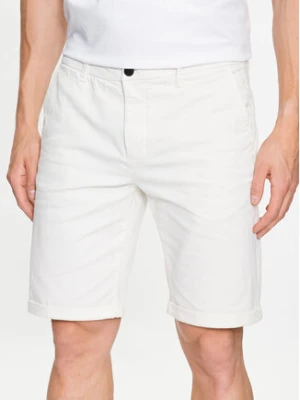 Lindbergh Szorty materiałowe 30-505044 Biały Slim Fit