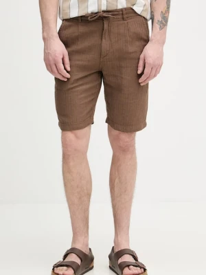 Lindbergh szorty męskie z dodatkiem lnu