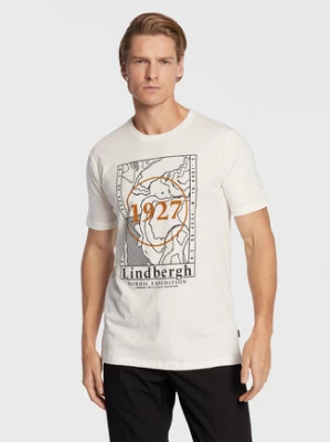 Lindbergh T-Shirt 30-420123 Biały Regular Fit