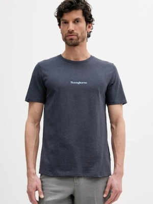 Lindbergh t-shirt męski kolor granatowy z nadrukiem 30-400245
