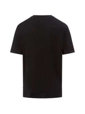 Lindbergh T-shirt męski Mężczyźni Bawełna czarny jednolity,