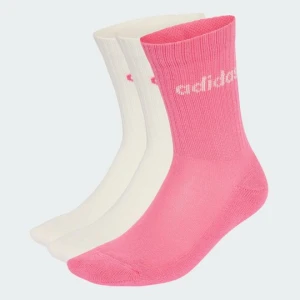 Linear Crew Cushioned Socks 3 Pairs Adidas biały
