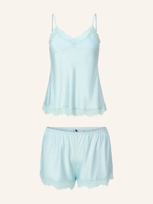 Lingadore Satynowy Top I Szorty Daily blau JASNONIEBIESKI