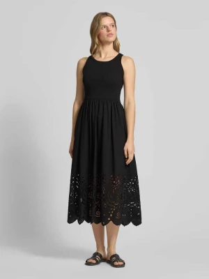 linia a sukienka midi z mieszanka bawełny model 'NAOMI' Pepe Jeans