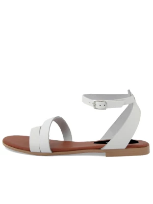 Lionellaeffe Skórzane sandały w kolorze białym rozmiar: 38
