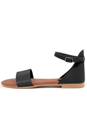 Lionellaeffe Skórzane sandały w kolorze czarnym rozmiar: 37