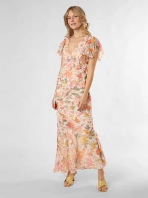 Lipsy Damska sukienka wieczorowa Kobiety Sztuczne włókno biały|pomarańczowy|różowy wzorzysty,