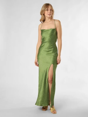 Lipsy Damska sukienka wieczorowa Kobiety Sztuczne włókno zielony w kropki,