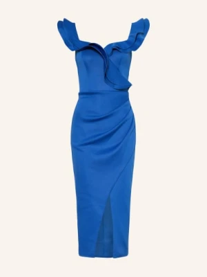 Lipsy Sukienka Bardot Z Wolantami blau