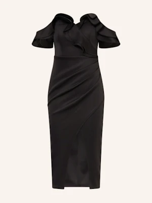 Lipsy Sukienka Koktajlowa Z Wolantami schwarz