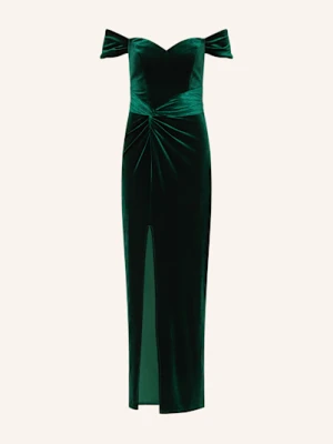 Lipsy Sukienka Wieczorowa Z Aksamitu gruen
