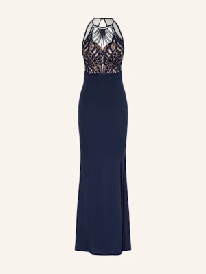 Lipsy Sukienka Wieczorowa Z Koronką blau