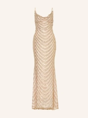 Lipsy Suknia Wieczorowa Z Cekinami gold