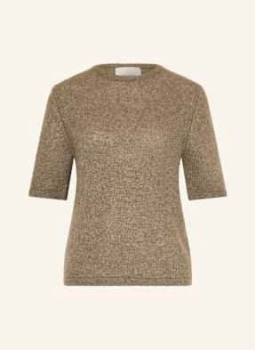 Lisa Yang Dzianinowa Koszulka Cecelia Z Kaszmiru beige