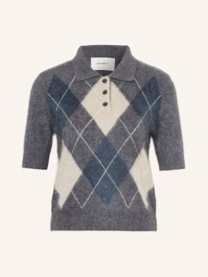 Lisa Yang Dzianinowa Koszulka Polo Z Kaszmiru grau