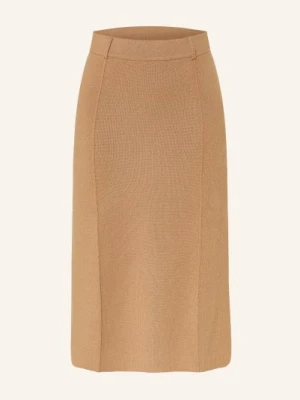 Lisa Yang Dzianinowa Spódnica Z Kaszmiru braun