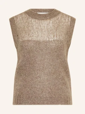Lisa Yang Top Z Dzianiny Darcia Z Kaszmiru beige