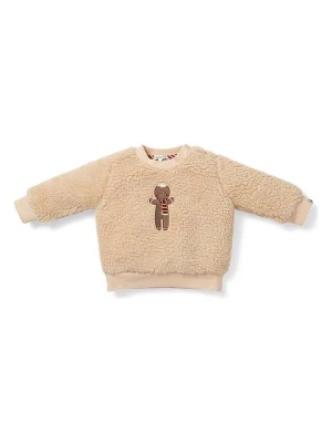 Little Dutch Bluza polarowa w kolorze beżowym rozmiar: 104