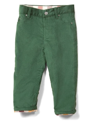 Little Green Radicals Spodnie sztruksowe w kolorze zielonym rozmiar: 116