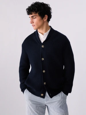 Liu Jo 100% Cotton Cardigan Dark Blue