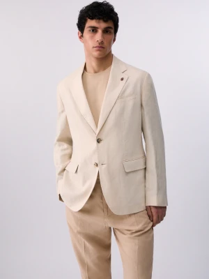 Liu Jo 100% Linen Elegant Jacket biały