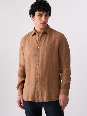 Liu Jo 100% Linen Shirt Cognac