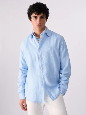Liu Jo 100% Linen Shirt Light Blue