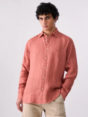 Liu Jo 100% Linen Shirt pomarańczowy