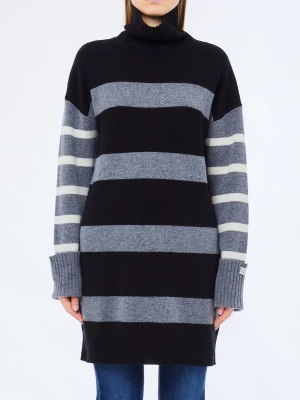Liu Jo Dress In Maglia100% Wool czarny