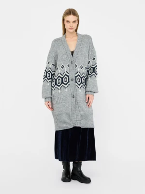 Liu Jo Alpaca And Wool Jacquard Cardigan LIUJO
