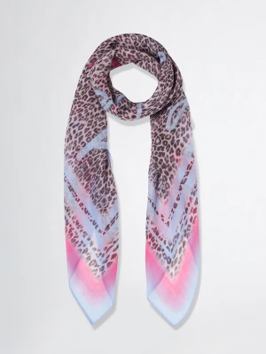 Liu Jo Animal-print Foulard Dark Pink