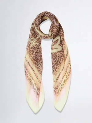 Liu Jo Animal-print Foulard Light Yellow