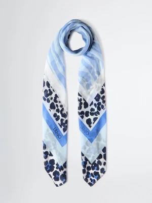 Liu Jo Animal-print Foulard Sky Blue
