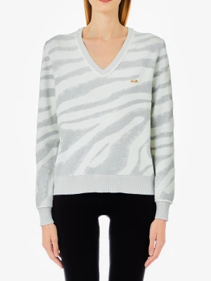 Liu Jo Animal-print Jacquard Sweater LIUJO