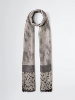 Liu Jo Animal-print Lurex® Stole brązowy