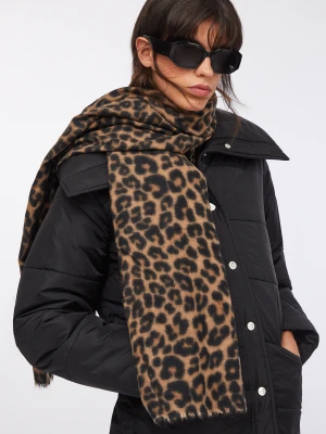 Liu Jo Animal-print Stole With Brooch LIUJO