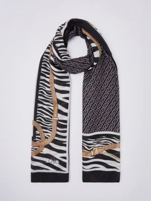 Liu Jo Animal Print Stole With Straps czarny