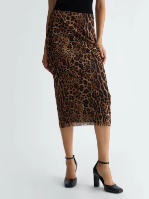 Liu Jo Animal-print Tulle Midi Skirt LIUJO