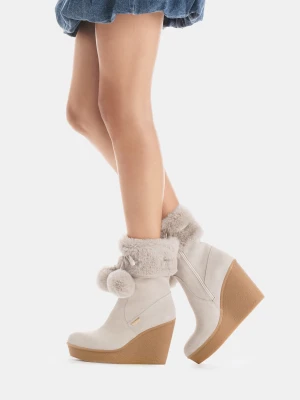 Liu Jo Ankle Boots With Wedge And Pom-pom LIUJO