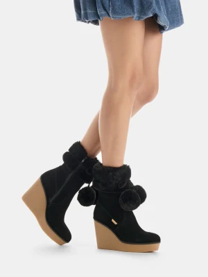 Liu Jo Ankle Boots With Wedge And Pom-pom LIUJO